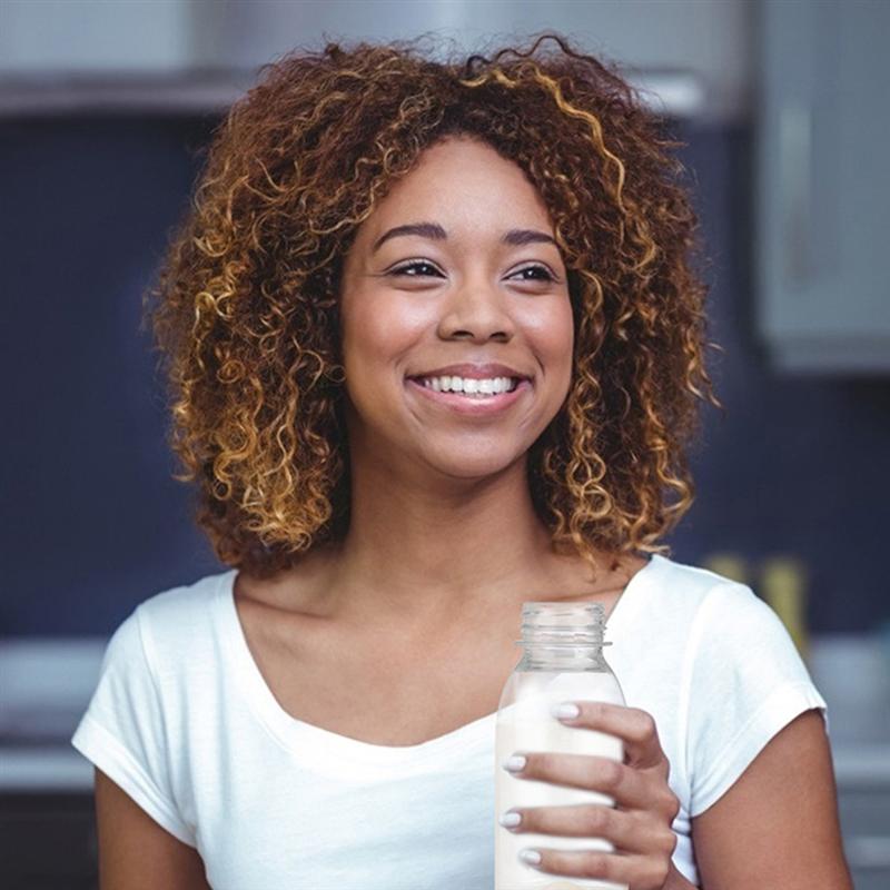 12Pcs 250ML Transparent Plastic Milk Storage Bottles Beverage Drinking Bottles Transparent Milk Bottle Beverage Bottle For Home