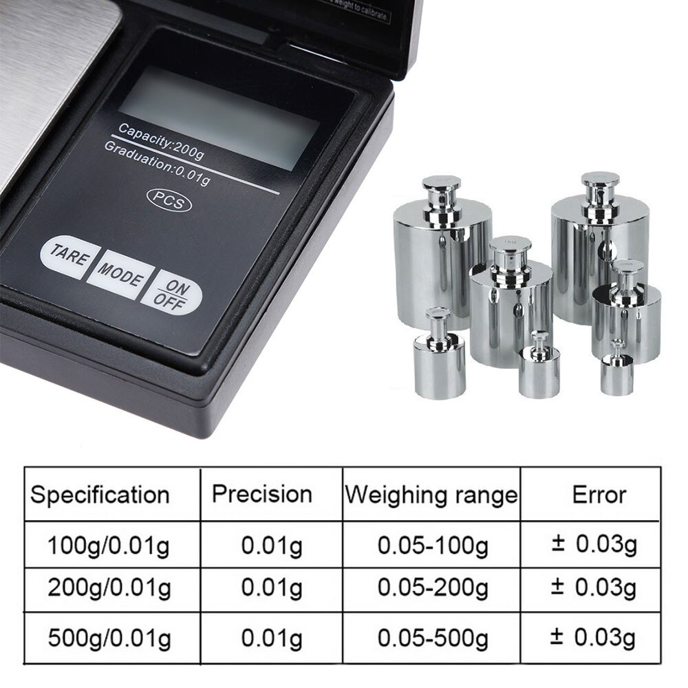 100g 500g x 0.01g High Precision Digital Kitchen Scale Jewelry Gold Balance Weight Gram LCD Pocket Weighting Electronic Scales