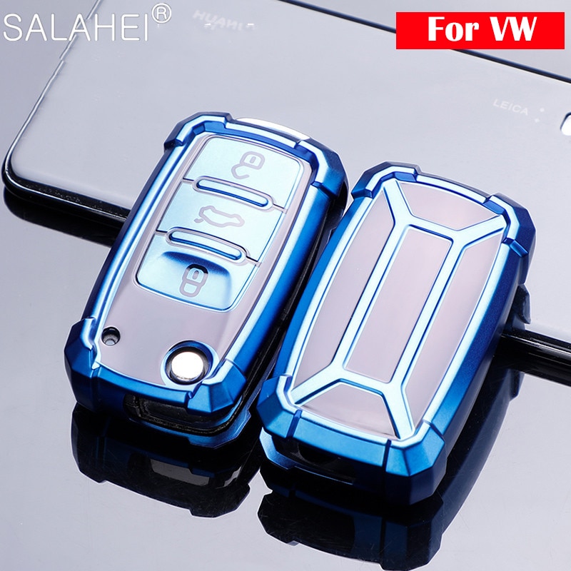 Funda protectora de TPU para llave de coche, accesorio para VW Volkwagen Polo Tiguan Bora Passat Golf 6 Lavida Scirocco Fabia