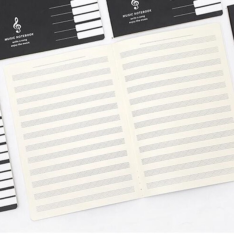 3X Five Lines Music Notes Notebook Music Tab Staff Stave Notebook