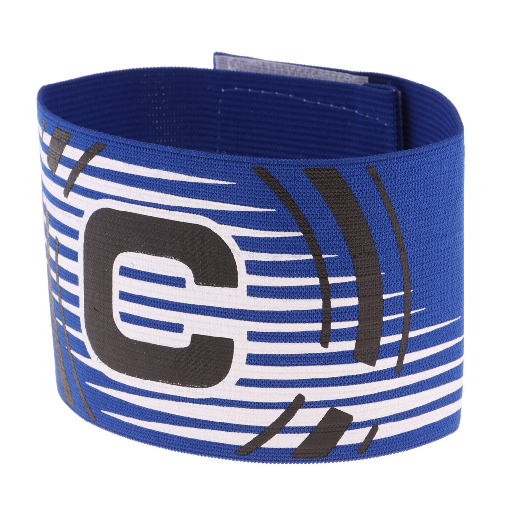 Adjustable Captain Armband Soccer Football Rugby Arm Bands for Youth and Adult,Anti: Blue