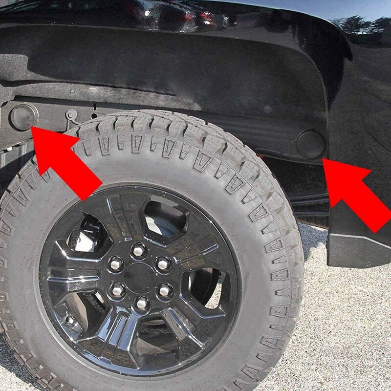 4 stk baghjul brønd førerhusramme huller propper til 2001 gmc sierra &amp; chevrolet chevy silverado  - 2500 lastbiltilbehør
