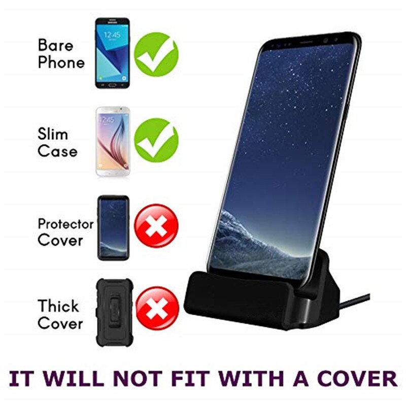 Type-C Dock Charger For Samsung Galaxy M40 M30 M20 A80 A70 A50 A40 A30 A20 A40s S10 S9 S8 Plus S10e USB Type-C Desktop Charging
