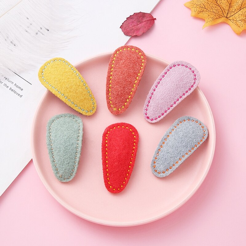 Baby Meisje Haarspeld Prinses Haar Accessoires Voor Kinderen Hairclips Vilt Doek Zuigeling Snoep Kleur Haarspeldjes Peuter Clips