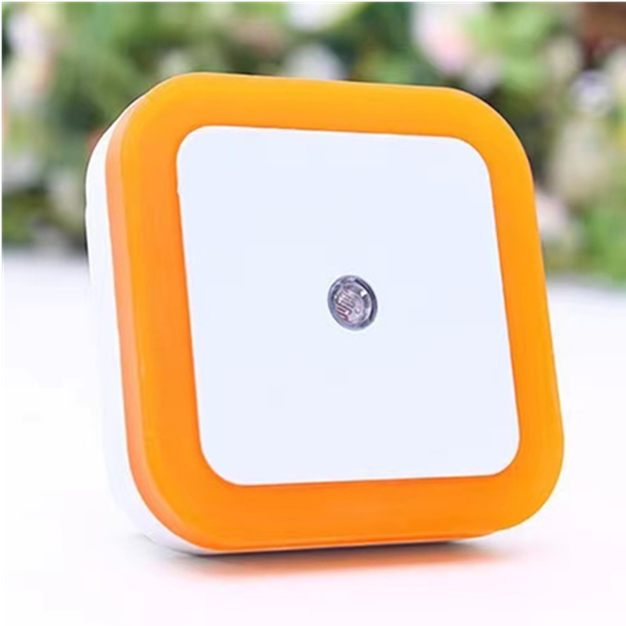 Wireless LED Night Light Sensor Lighting Mini EU/US Plug Night light Lamp For Children Room Bedroom Lights Christmas Lighting: Orange / US