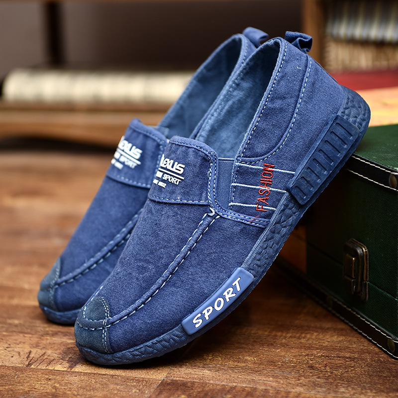 En schoenen denim heren casual schoenen sneakers man canvas schoenen ademende loafers herenschoenen krasovki volwassen schoenen