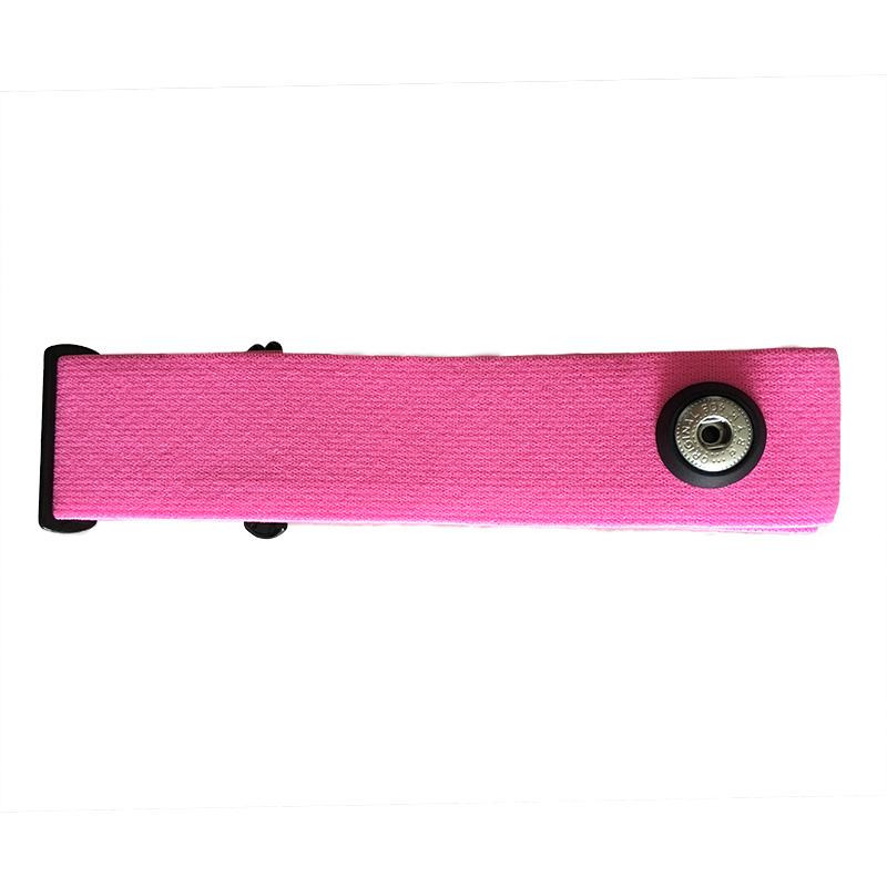 Elastic Belt Strap Band Heart Rate Chest Belt for Polar Sports Running Heart Rate Monitor For Bluetooth Ant+ 5.3Khz Soft Belt: Pink