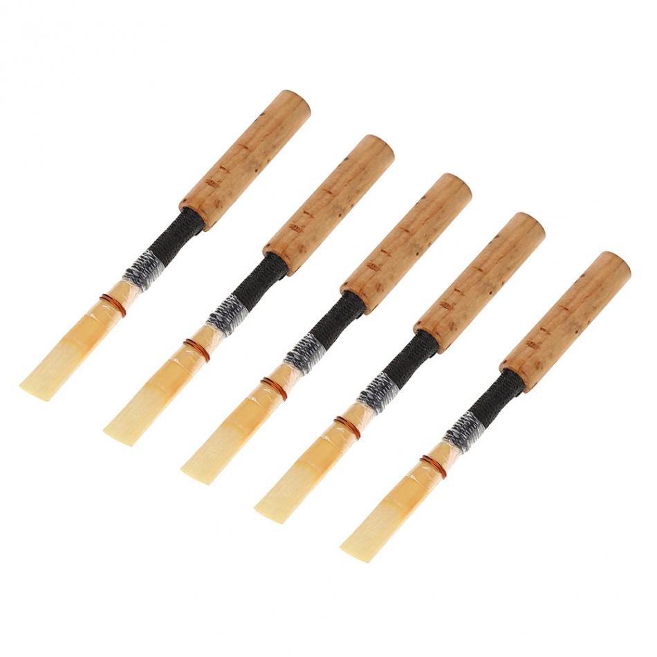 1Pc/5 Stuks Hobo Riet Houtblazers Instrument Vervangende Onderdelen Met Transparante Tube Mouwen Hobo Accessoire