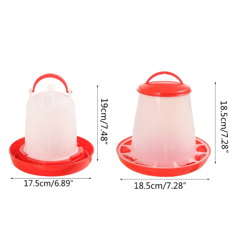 Chick Waterer and Feeder Automatic Small Poultry Water Drinkers Food Dispensers Harmless Food Grade Plastic Material