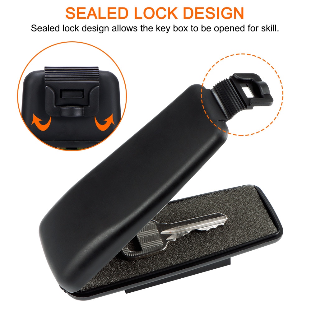 Magnetic Car Key Holder Box Outdoor Stash Key Safe Box With Magnet For Home Office Car Truck Caravan Secret Box