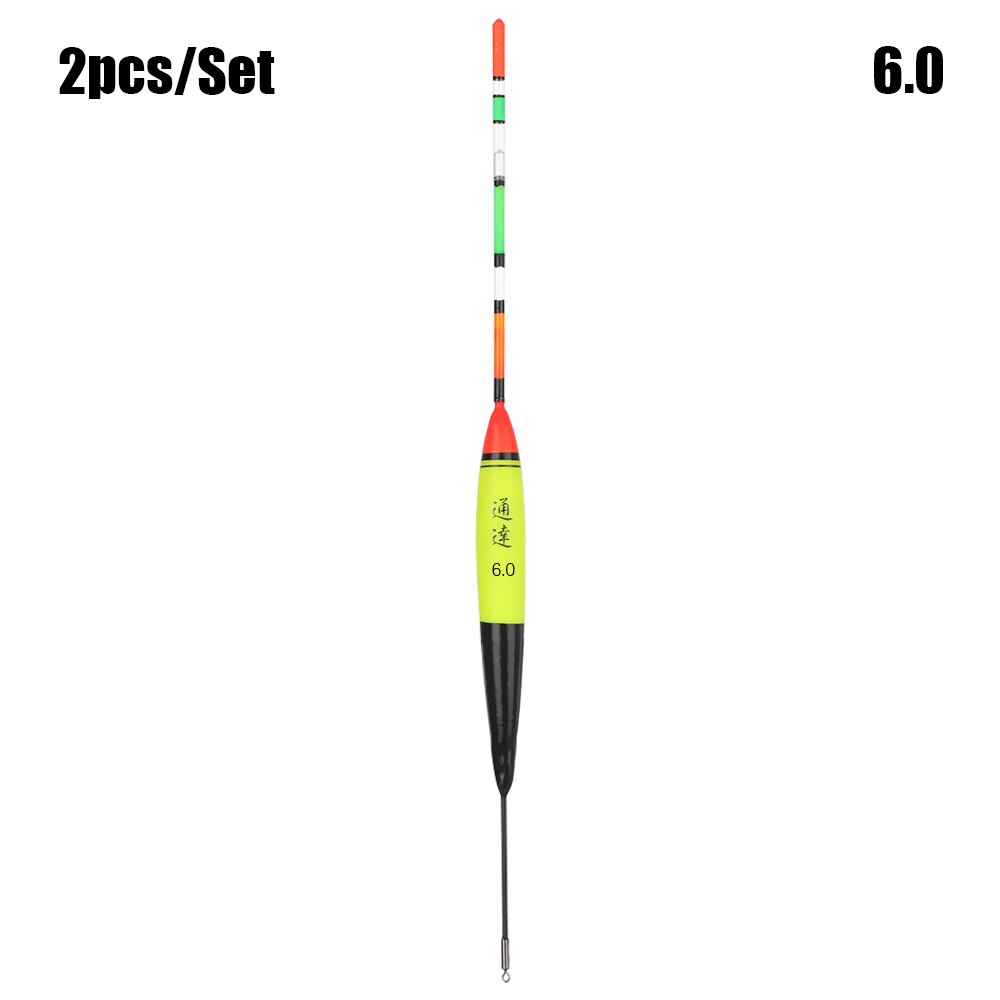 1/2PC Portable Green Fishing Floats Catfish Pike Float Buoyancy Eva Inline Bobbers Float Fishing Accessories: StyleB-6.0