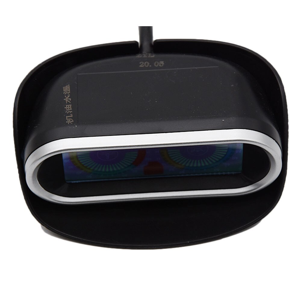 Uniwersalny 2 w 1 wskaźniki samochodowe cyfrowy miernik ciśnienia oleju + miernik temperatury wody z M10 czujnik temperatury pasuje robić 12V/24V samochód ciężarówka