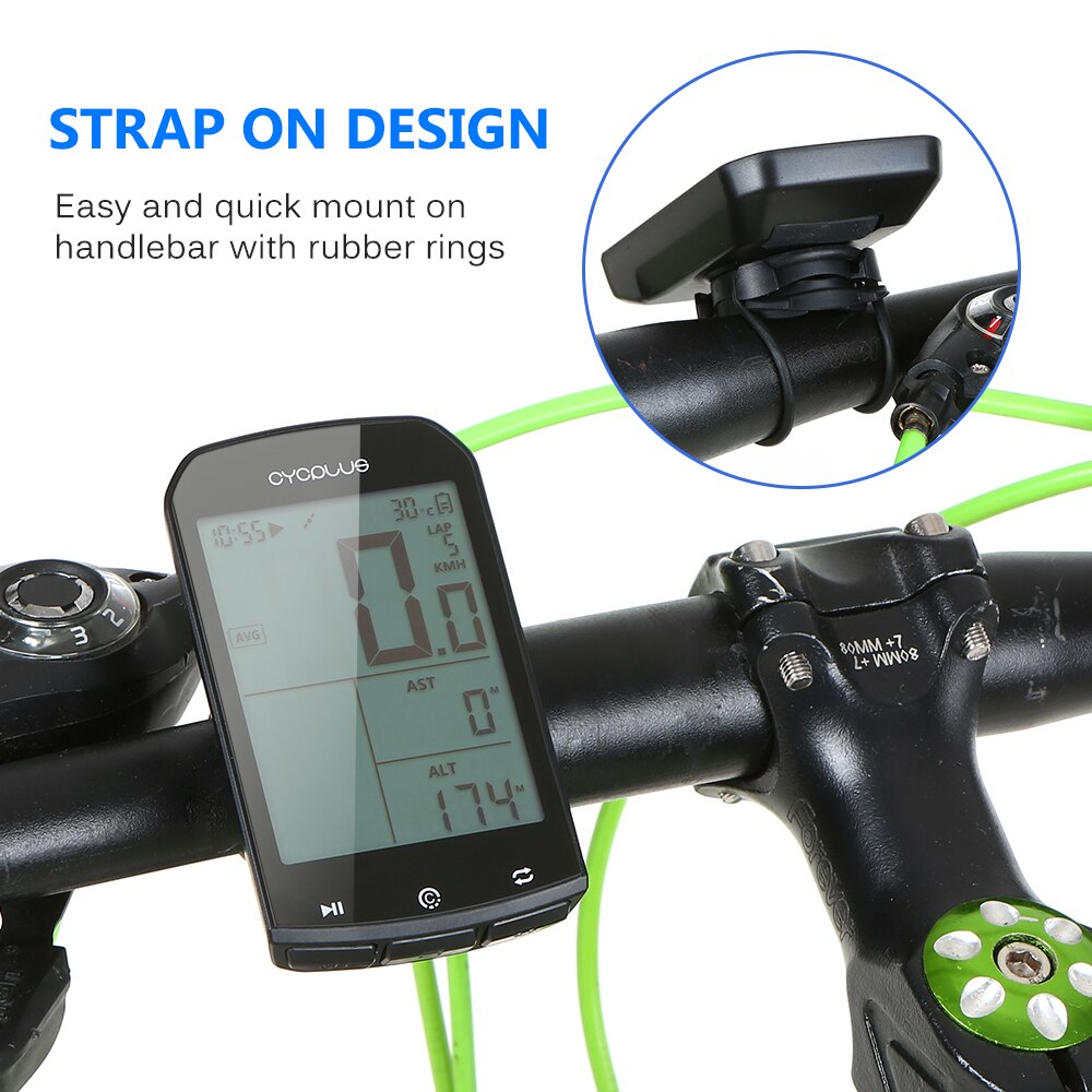21 Functions Smart GPS Cycling Computer BT 4.0 ANT+ Bike Wireless Computer Digital Speedometer Backlight IPX6 Bike Computer