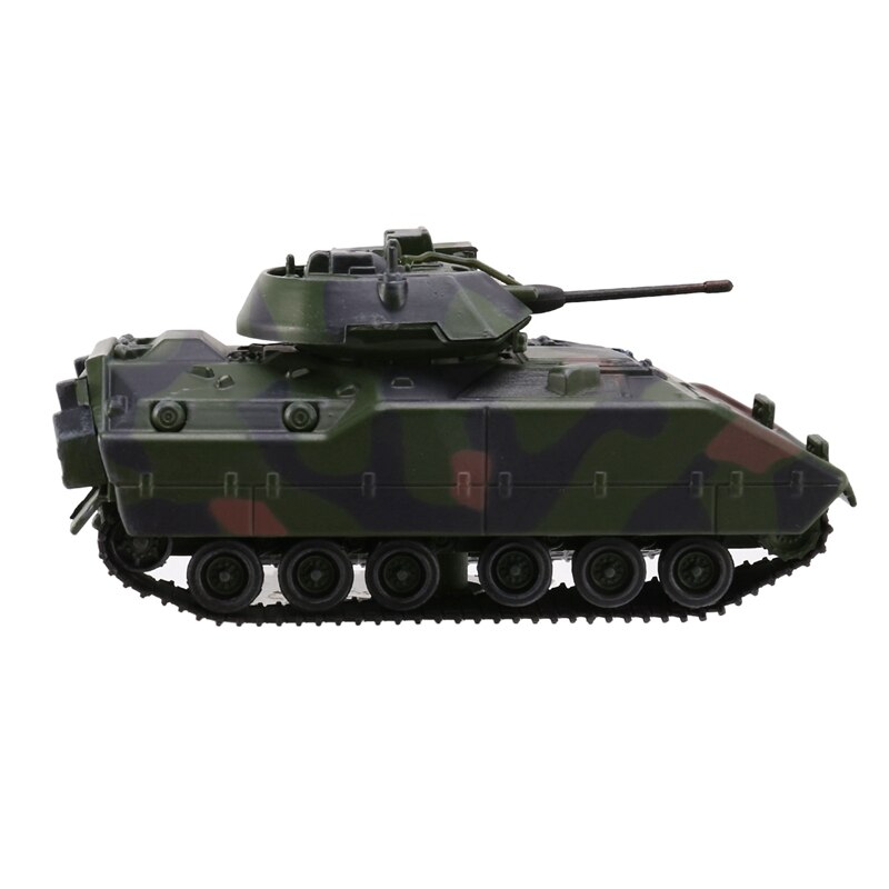 12107A 1/72 Scale American M2 Model Tanks Kits with Dustproof Case Metal Tanks Model Collection Display Camouflage