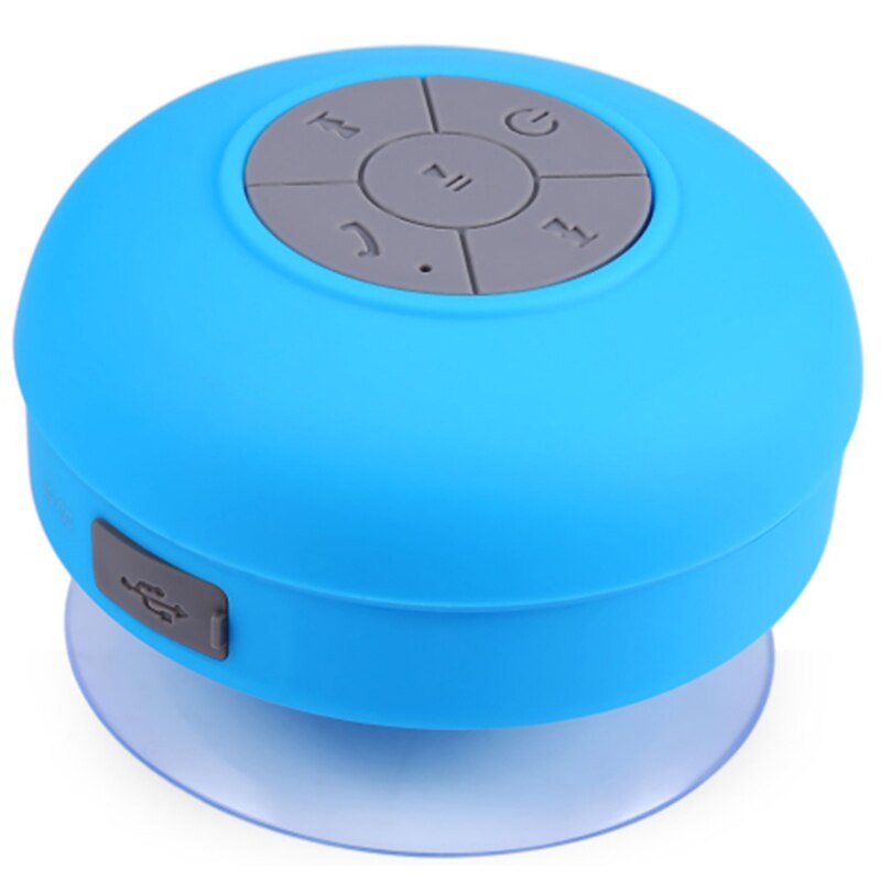 Draadloze Draagbare Bluetooth Luidspreker Waterdicht Bluetooth Douche Speaker voor iPhone MP3 Handenvrij Auto Draagbare Speaker: Blue