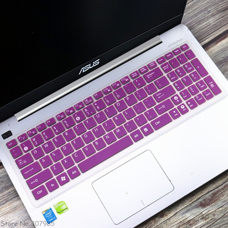 15.6 inch Laptop keyboard Cover Protector For Asus ROG X556U X556UR X556UB X556UQ X556 X555 X555ld X555lf X554l Gaming Notebook: Purple
