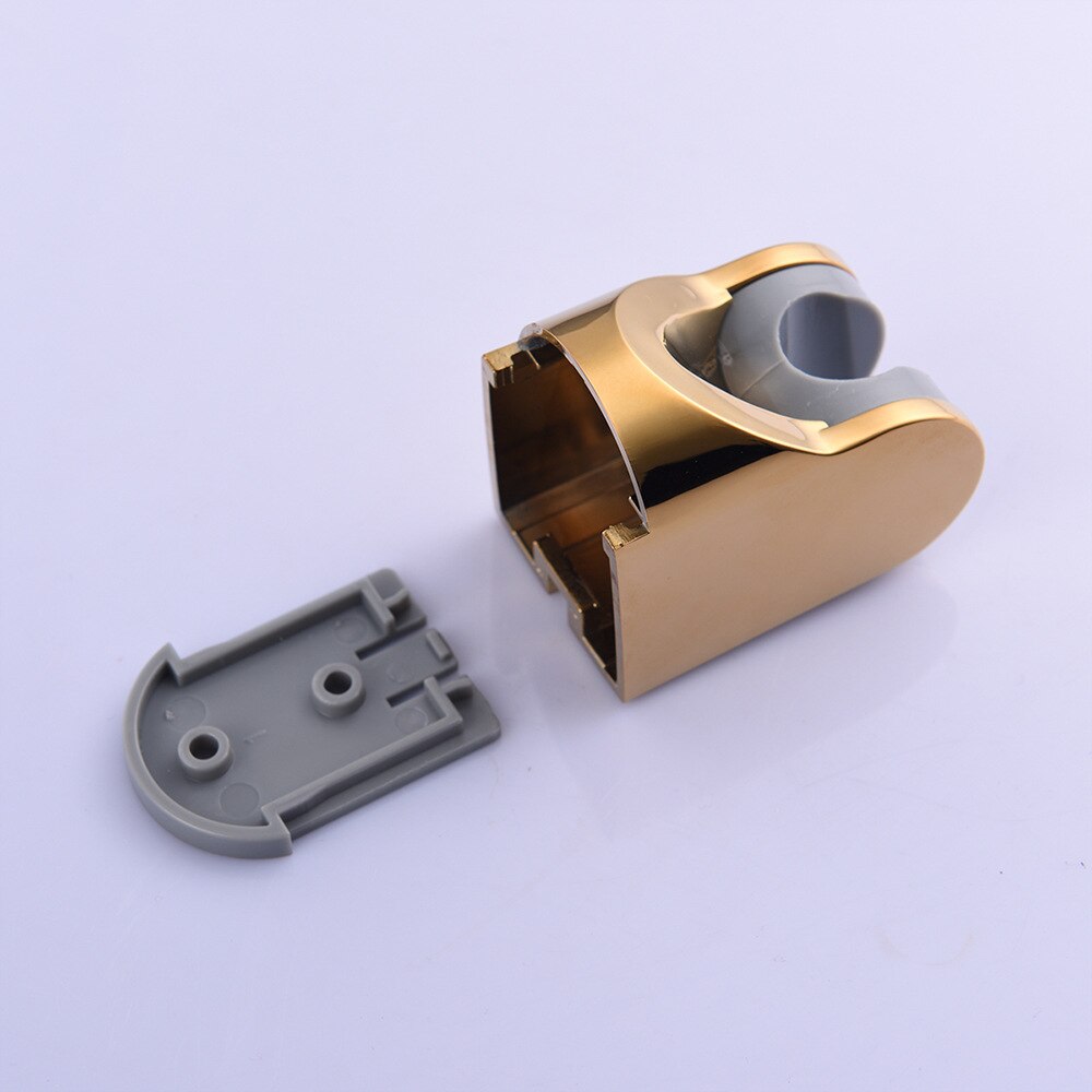 Bathroom Gold Shower Head With ABS Support Holder And 1.5m Hose Rainfall High Pressure hand held Shower Head Water Saving