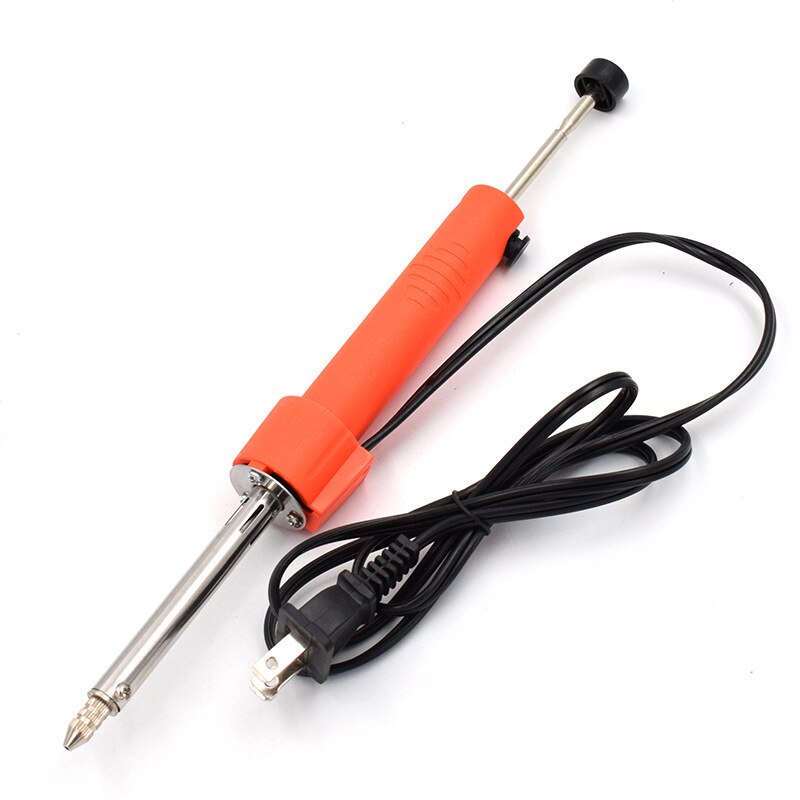 Electrician All aluminum Suction Device Desoldering Pump Black/Blue/Gold Remover Suction Removal Device Hand Welding Tools: us orange