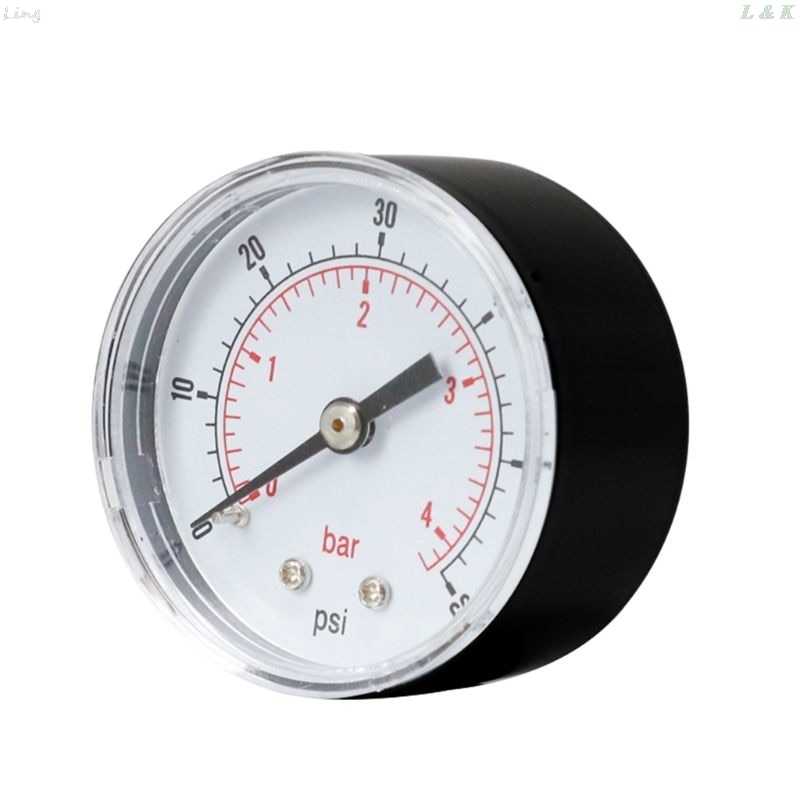 Pressure Gauge 52mm Dial 1/4" BSPT Horizontal 0/15,30,60.100,160,300 PSI & Bar