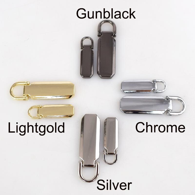 10Pcs Detachable 3# 5# Metal Zipper Pullers for Zip Sliders Head Zippers Repair Kits Zips Pull Tab DIY Accessories KY907