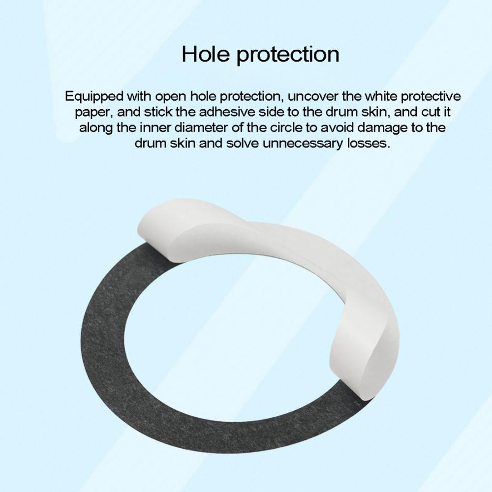 Plastic Bass Drum Port Hole Bass Enhancer With Bass Drum Port Hole Protector For Drum Kit Set Percussion Instrument Parts