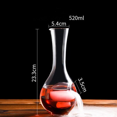 Botella de vino de cristal japonés, Sake, jarra de hielo de vidrio, botella de Sake, nido de hámster, contenedor de vino, sala de refrigeración, dispensador de vino, decantador: 520ML