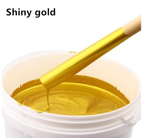 100g/350g Gold Paint Water-based bronzing paint, for wood, gold statue, furniture gold paint, safe, non-toxic gold foil paint: Shiny gold / 100g