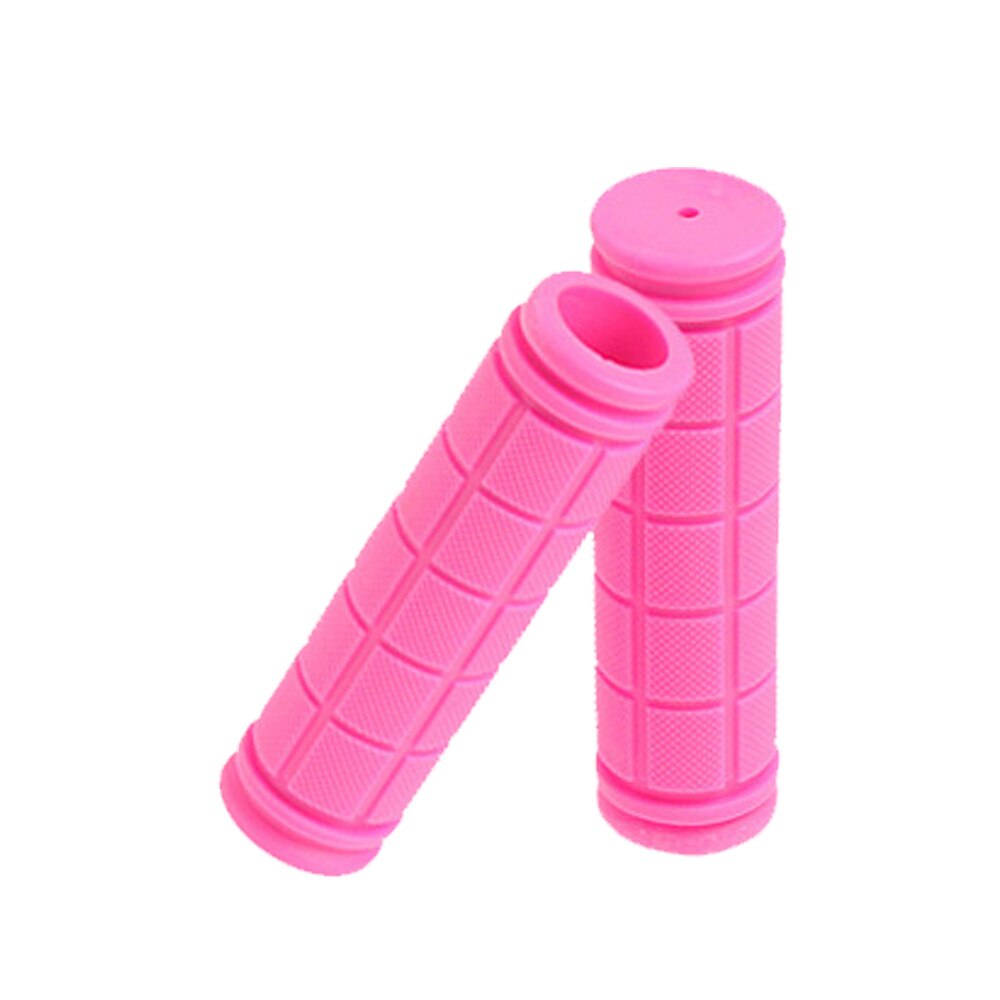1 Paar Fiets Rubber Soft Stuur Anti-Slip Comfortabele Stuur Grips Mountainbike Handvat Fiets Accessoires #40: Pink 