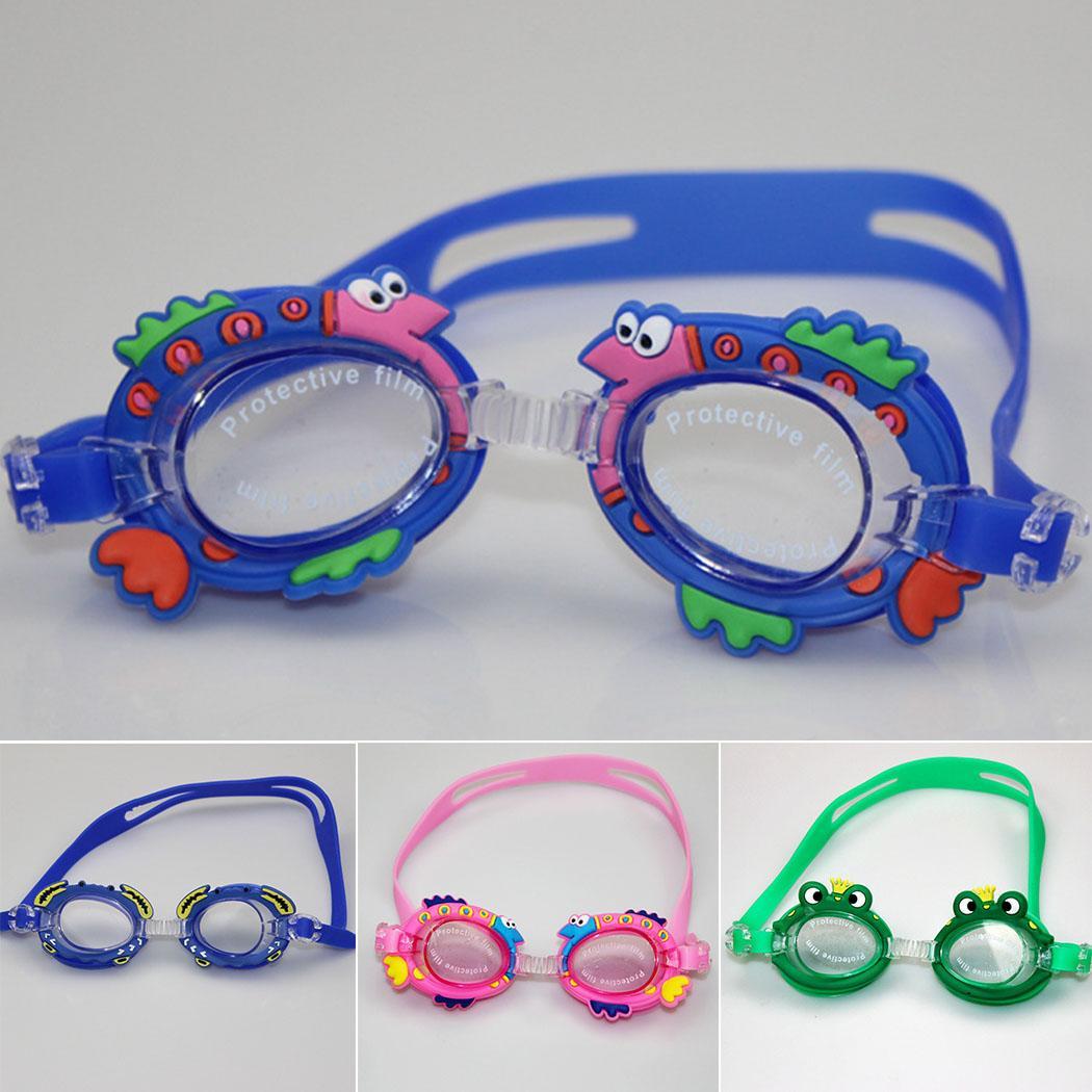 Niños Linda forma Animal impermeable suave 3-8 años de edad Anti-niebla, gafas de natación Anti-niebla a prueba de agua