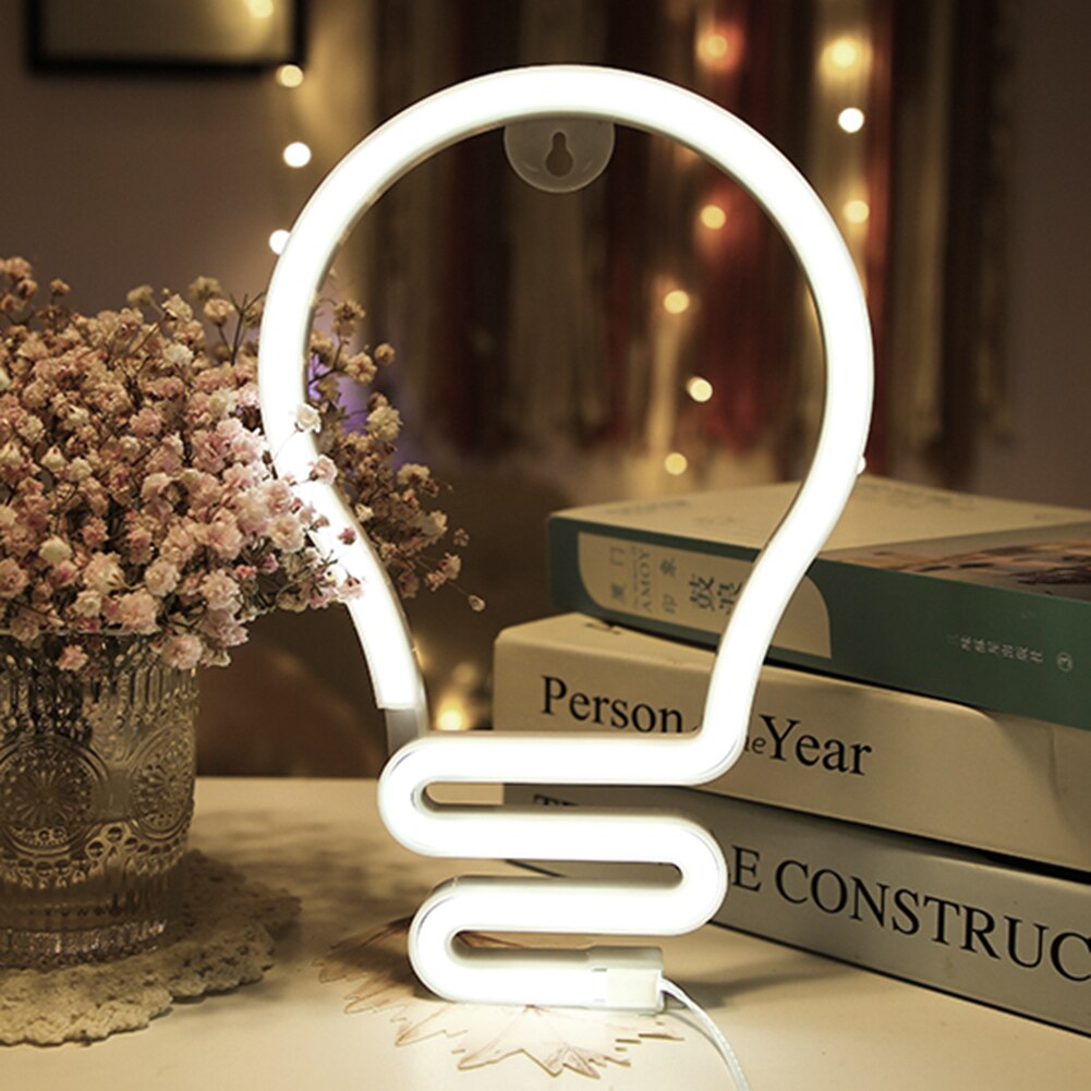 Heart Arrow Shape LED Neon Light Colorful Rainbow Neon Sign Wall Hanging Night Lamp for Home Party Wedding Festival: 09