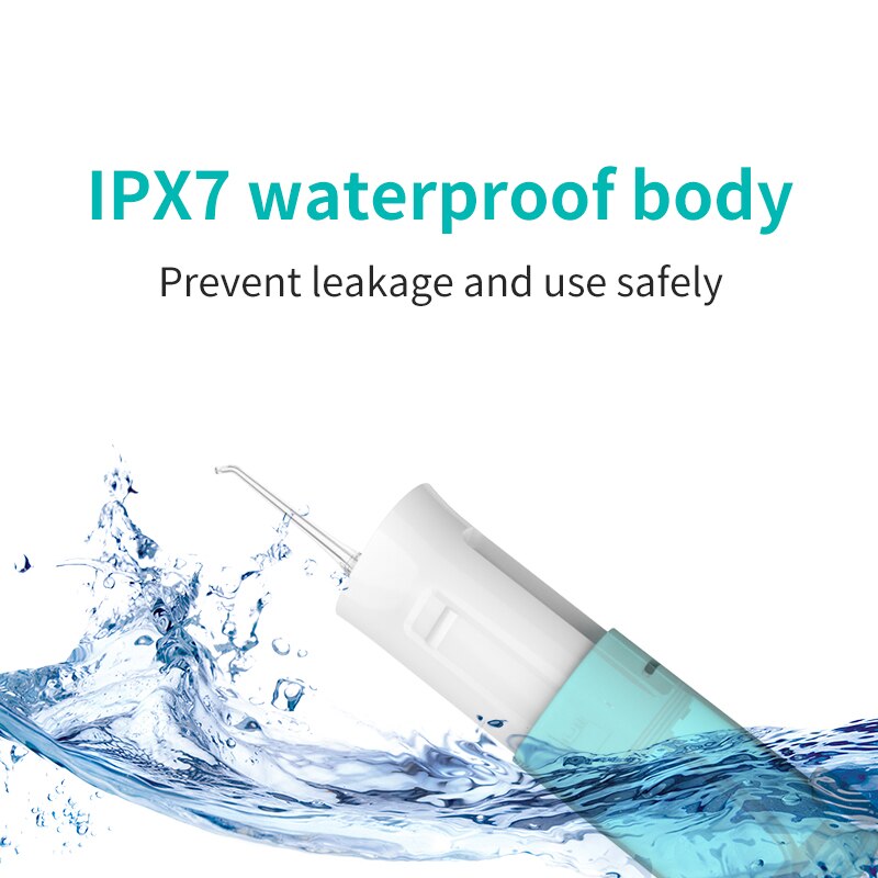 Koli oral irrigator dental portabla vattentrådsspetsar usb uppladdningsbara vattenjet flosser ipx 7 irrigator för rengöring av tänder