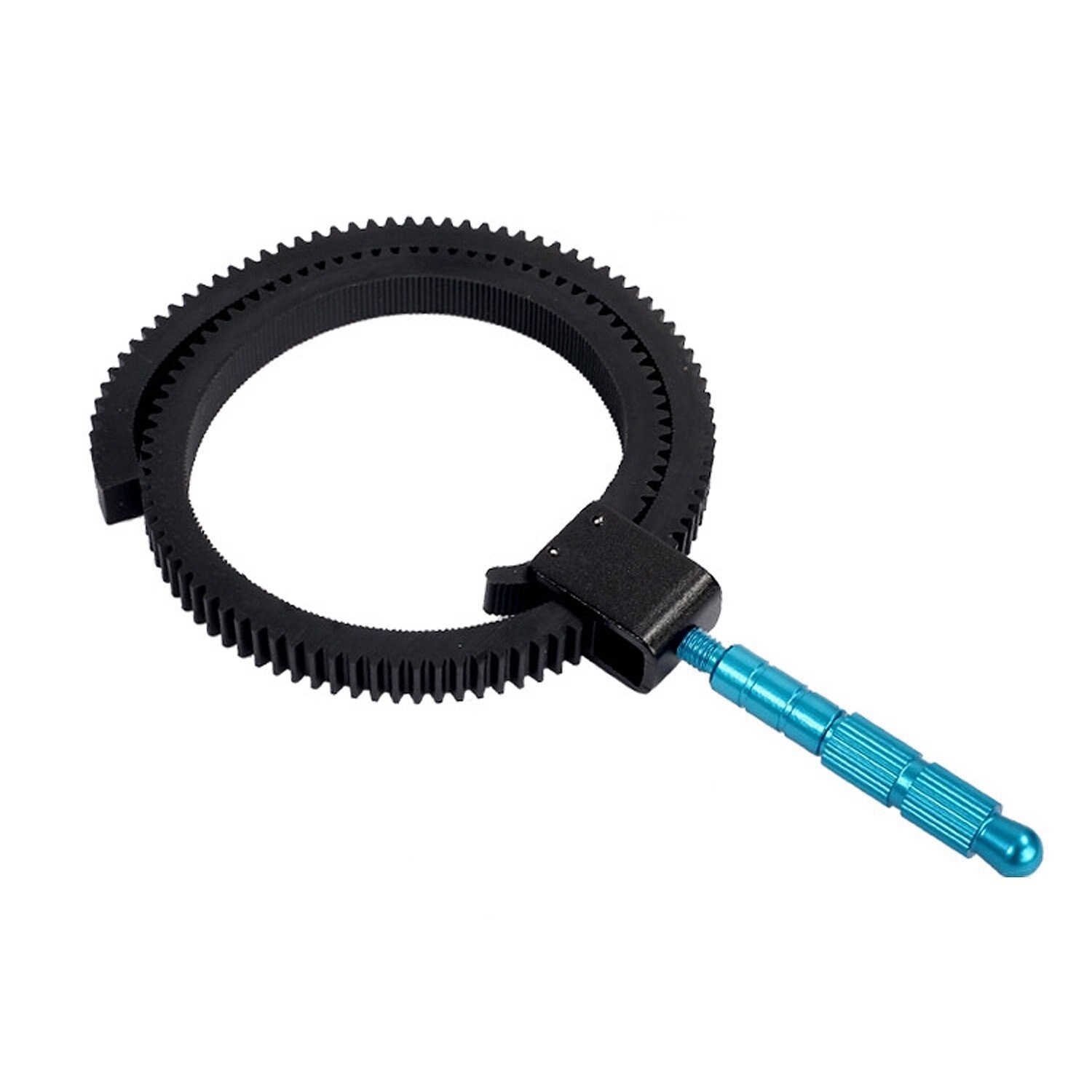 Follow Focus Zoom Ring Cameras Accessories Adjustable Rubber Gear Ring Belt with Aluminum Alloy Grip for DSLR Camcorder Camera