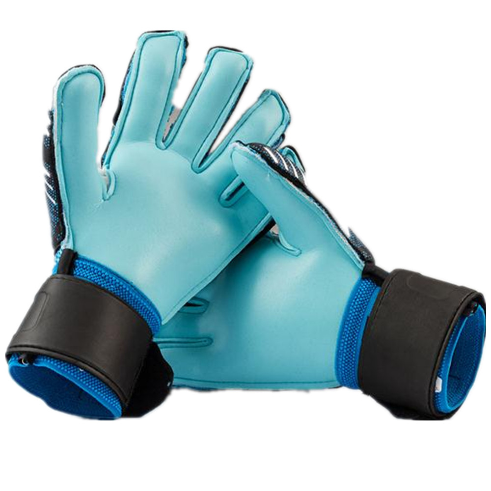 Professionelle Torwarthandschuhe für Herren und Damen, Kinder, Fußball, Fußball, Torwarthandschuhe, 4 mm, rutschfest, verdickter Latexhandschuh, 5 Finger, Sparschutz