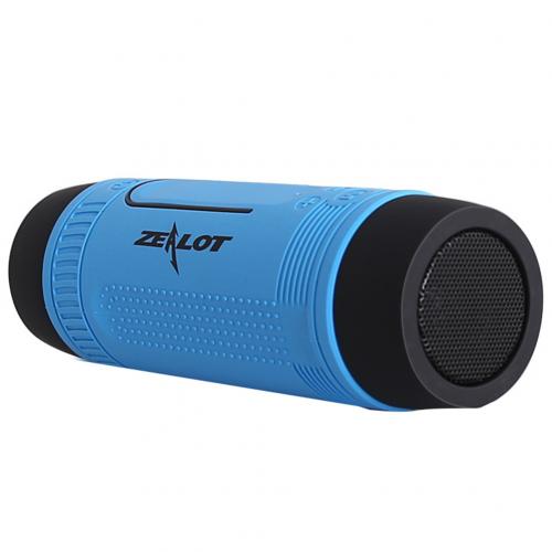 Ijveraar S1 Bluetooth Speaker Radio Waterdichte Outdoor Fiets Speaker Draagbare Draadloze Boombox + Zaklamp + Bike Mount Speaker: Blauw