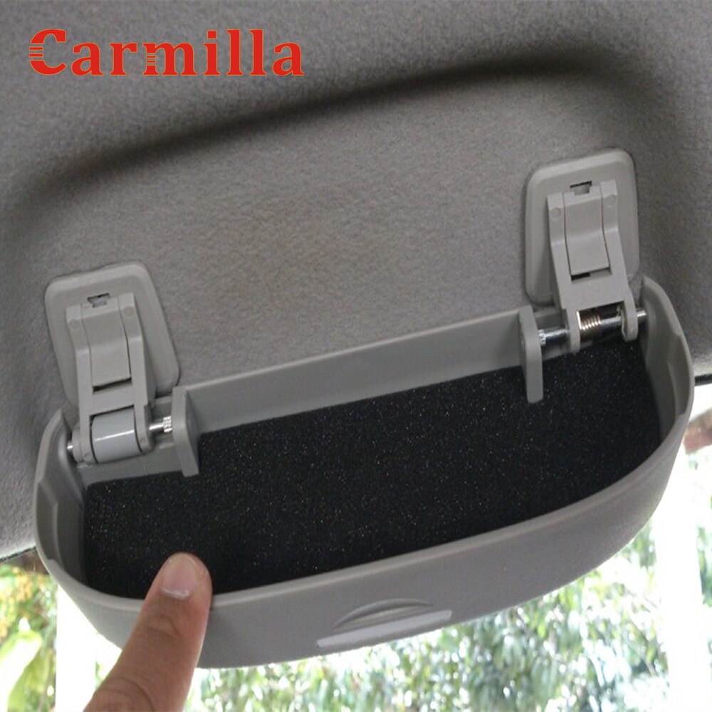 Carmilla 1 sett bilbrilleveske passer til skoda karoq kodiaq auto solbrilleholder boks tilbehør