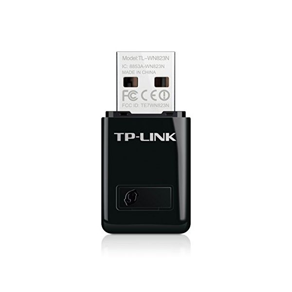 Adaptateur Wi-Fi TP-LINK Mini TL-WN823N 300N 2.4 GHz QSS USB noir