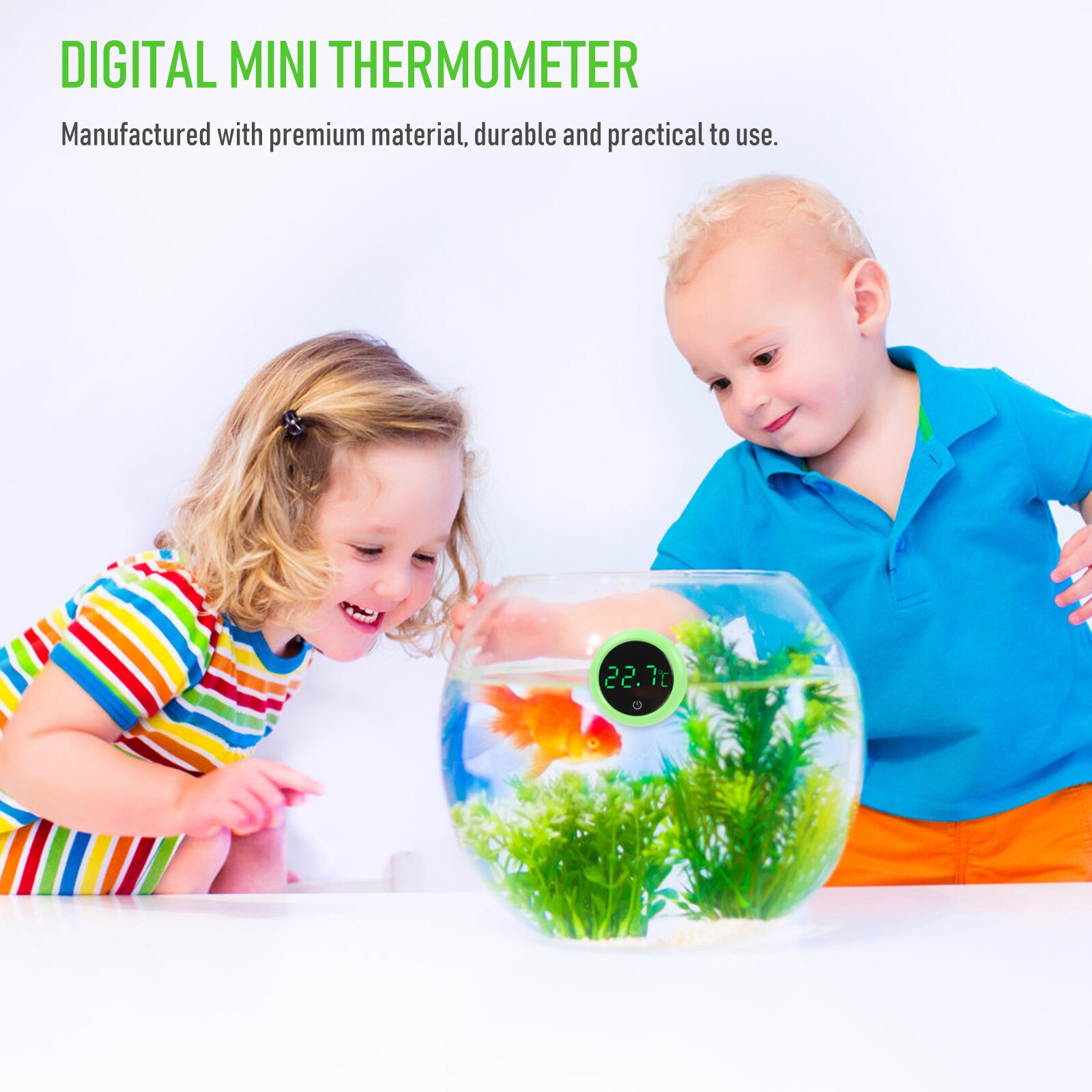 Water Terrarium Temperature Sensor Gauge Aquarium Fish Tank Supply