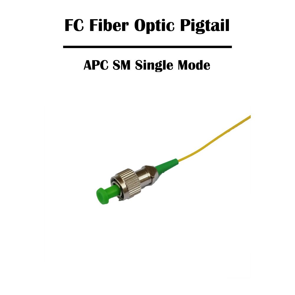 50 Pieces 1.0 Meter FC UPC/APC SM Single Mode 9/125 Simplex 0.9mm FTTH MM Multi Mode OM1-OM4 Ethernet: APC SM