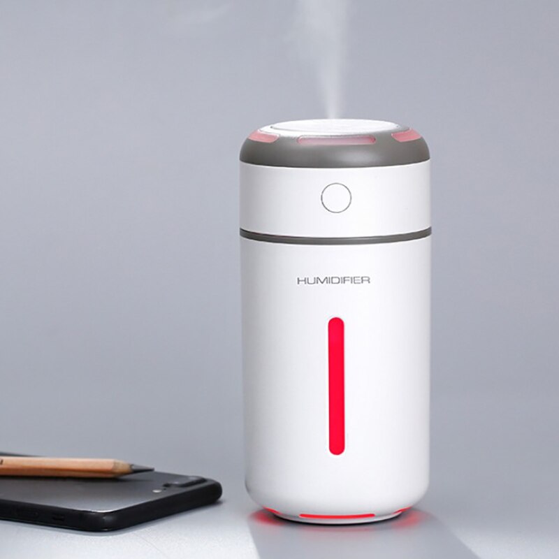 Car Air Humidifier Portable Aromatherapy Diffuser USB Ultrasonic Humidifier Colorful Night Light Atomizer 230Ml