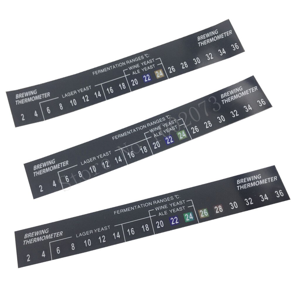 5pcs FERMOMETER StickOn Adhesive Thermometer Home... Grandado
