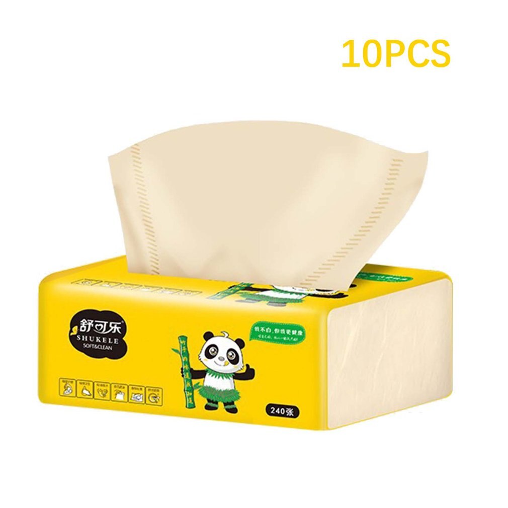 10 Packs Van Natuurlijke Papier Handdoeken Draagbare Bamboe Pulp Toiletpapier Voor Moeders En Baby 'S Neutrale/Draagbare