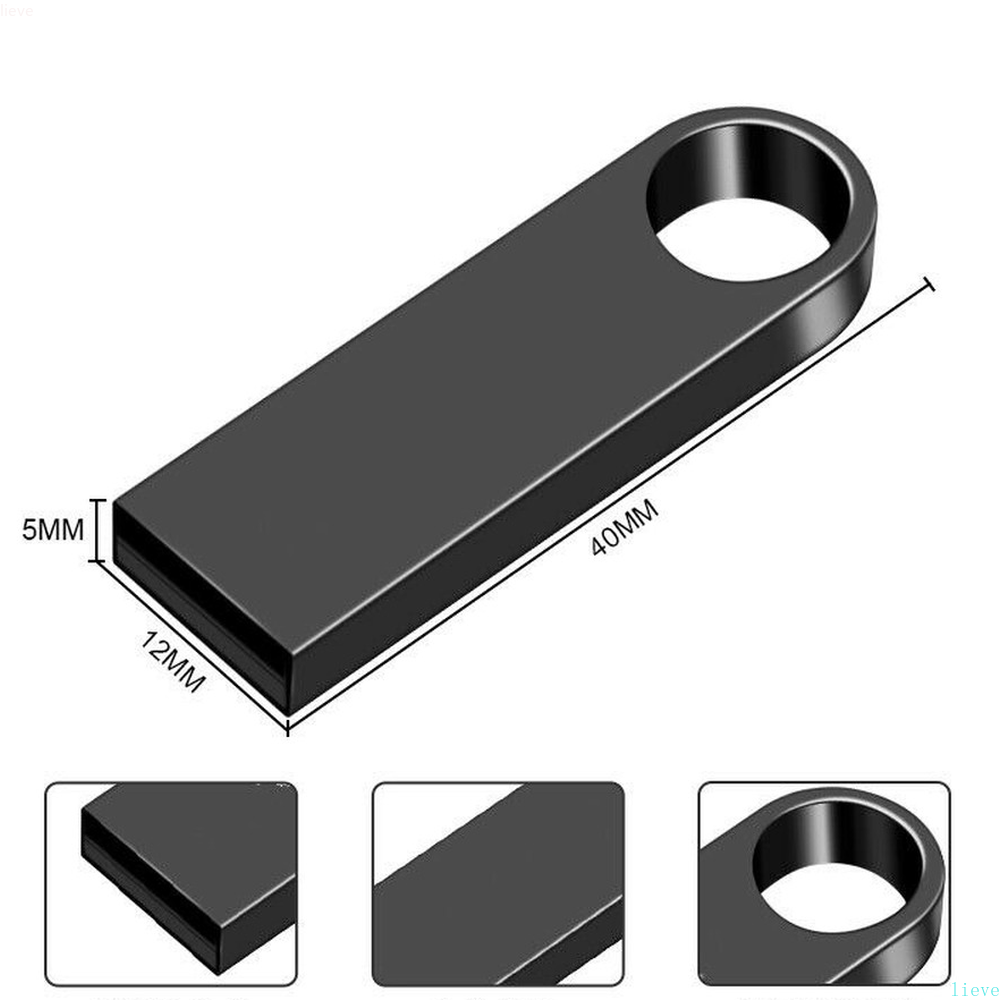 Metal Memoria Usb Flash Drive 32GB Pendrive 64/1288GB Waterproof Pen Drive 8/16GB Flash Usb 2.0Cle USB Stick Key USB Flash Drive