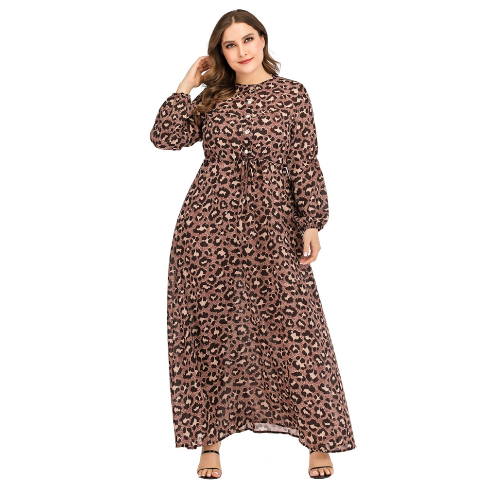 Plus size muslimsk kjole abaya kaftan – Grandado