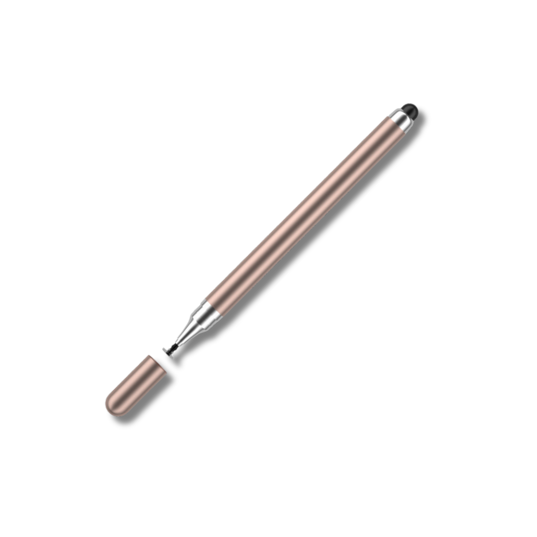 YOUTRADE Dual-Tip Stylus Pen | 2-in-1 Disc & Silicone Head for Phone/Tablet | Palm Rejection & Precision Control: Gold