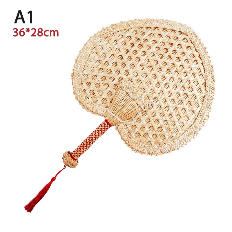 Éventail en paille tissé à la main, décoration , naturel, vieux été: A1