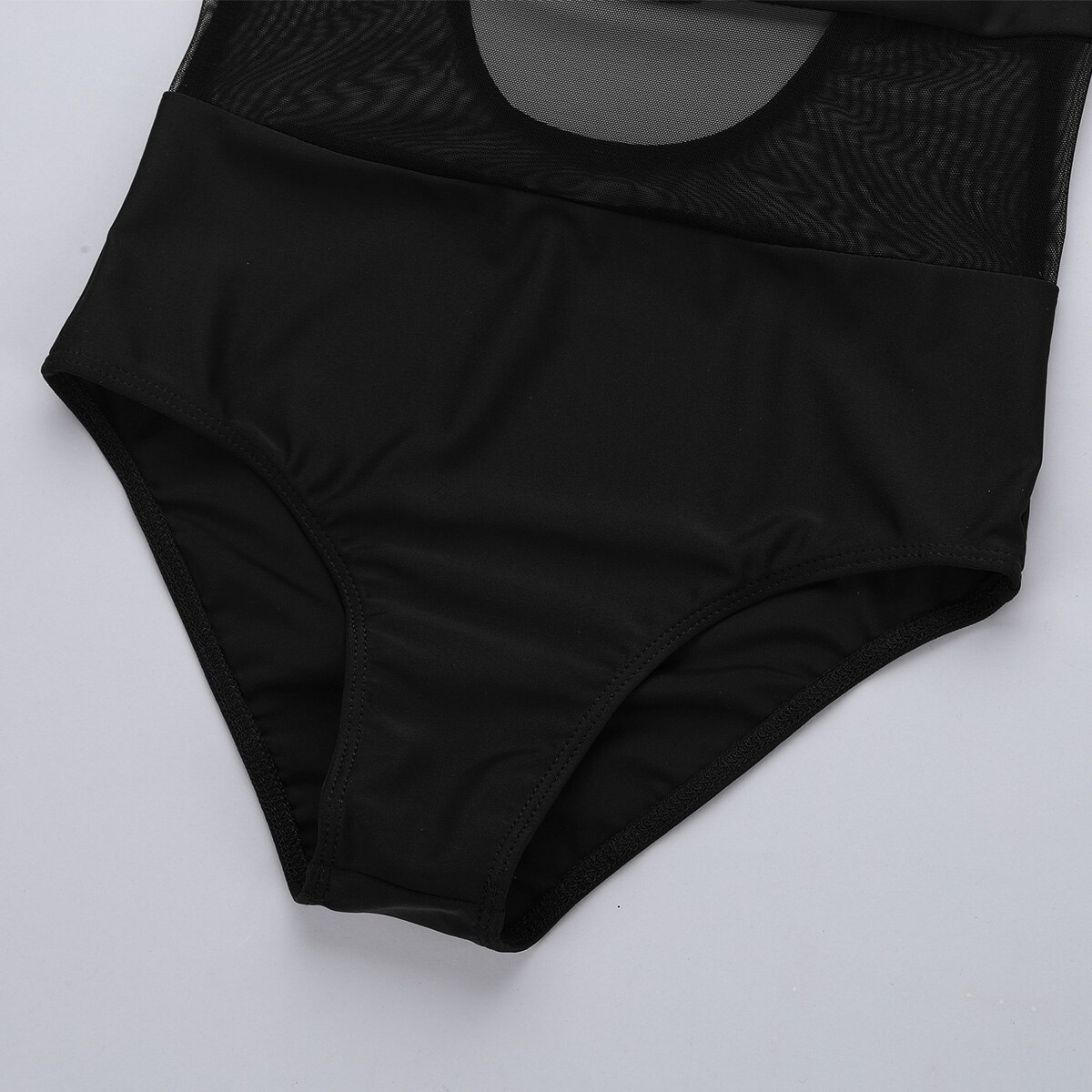 TiaoBug Kids Teens Mesh Splice Cutout Ballet Dance Leotard Girls Gymnastics Leotard Ballerina Costume Dance Wear