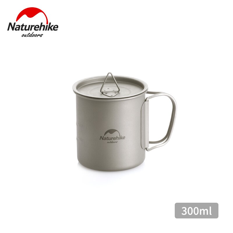 Naturehike NH20CJ005 Outdoor Lightweight 200ml 300ml 450ml Titanium Folding Water Cup Bowl For Camping Hiking Backpacking: 300ml Cup