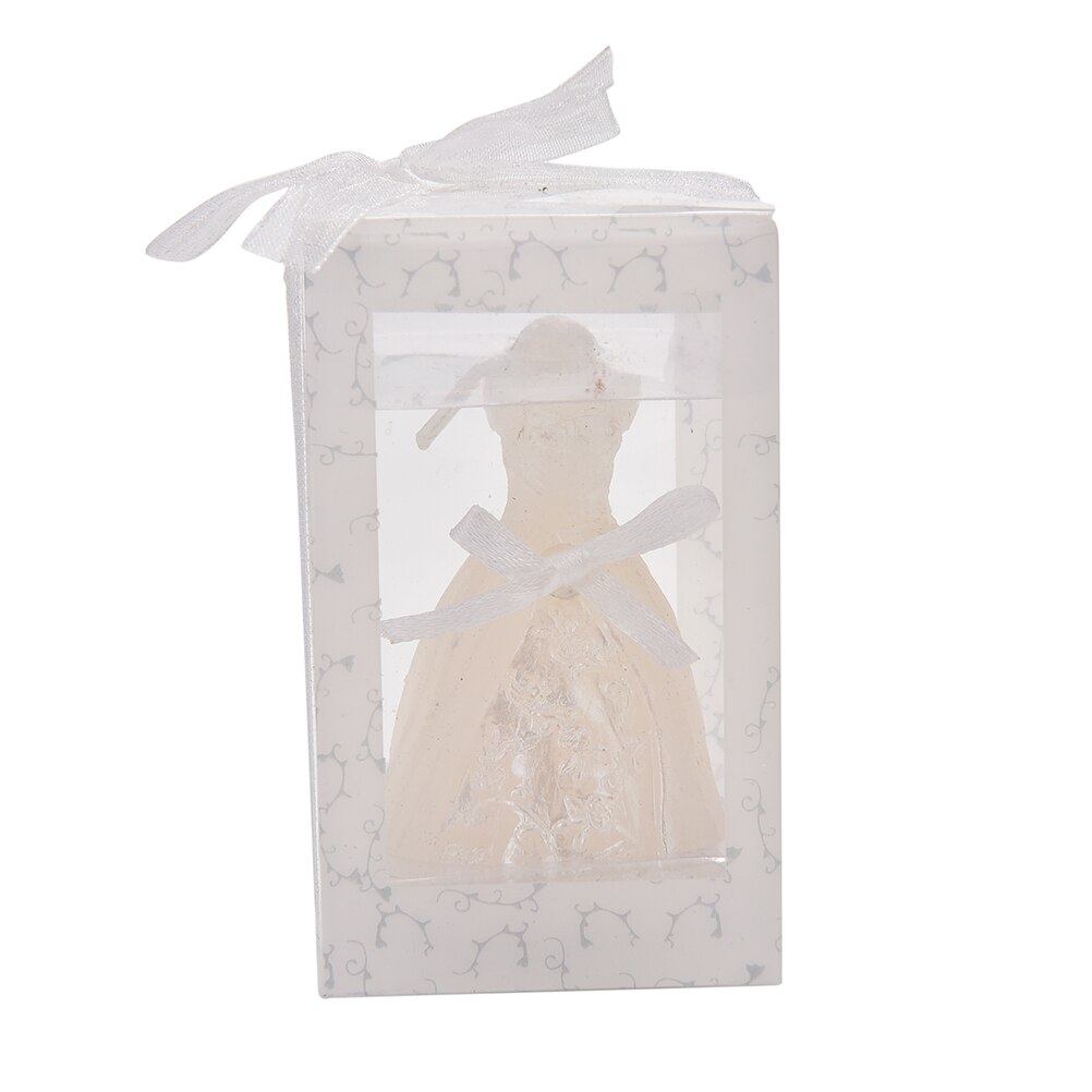 1Pcs Gown Dress Art Kaars Wit Wedding Bridal Bruid Kaarsen Wedding Party Benodigdheden Thuis Decors
