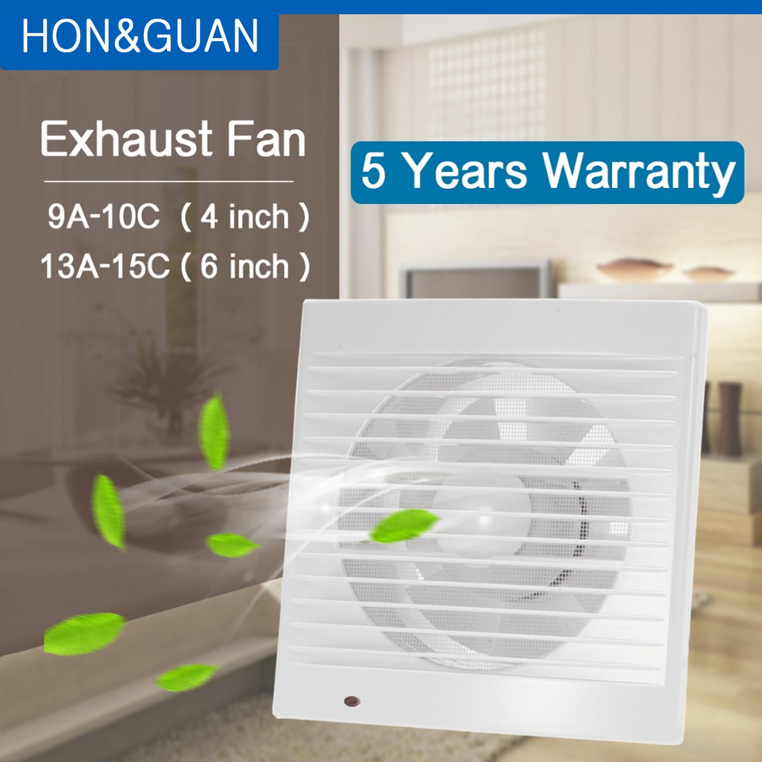 14W silence Ventilating Exhaust Extractor Fan for Window Wall Bathroom Toilet Kitchen Mounted 220V 110V insect prevention 4" 6"