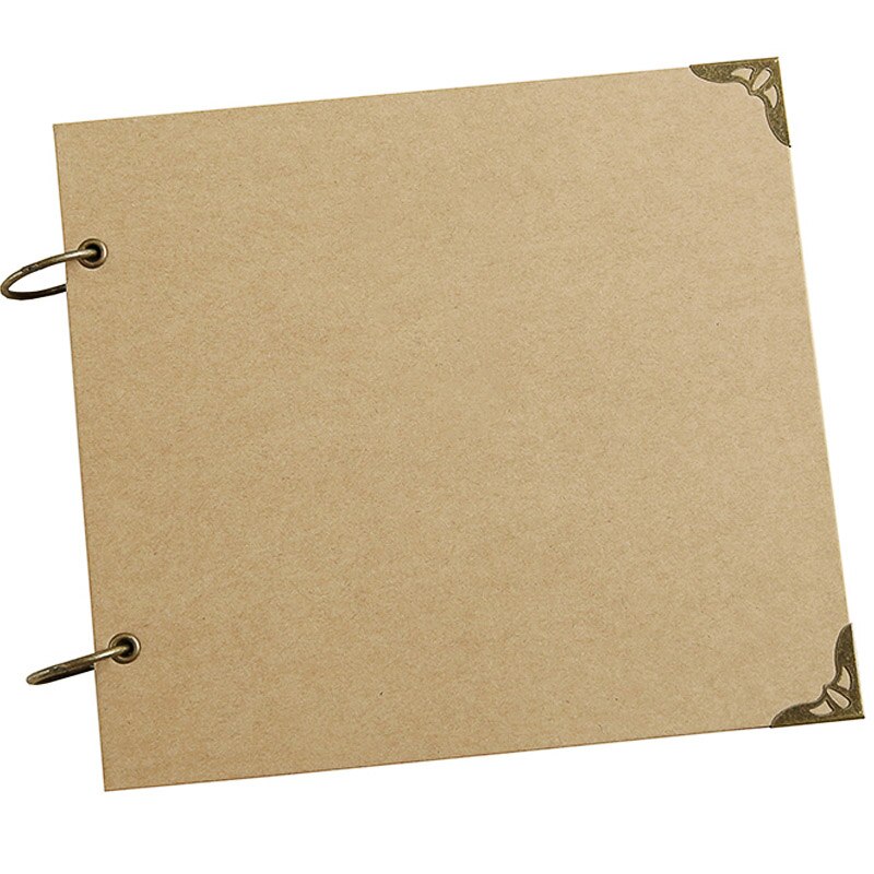 ANGWING 20Pages Blank/DIY Albums Photo Cover Loose-leaf/Wedding Photo Album Scrapbook Self Adhesive Scrapbook Album Case Binding: Album-Black page